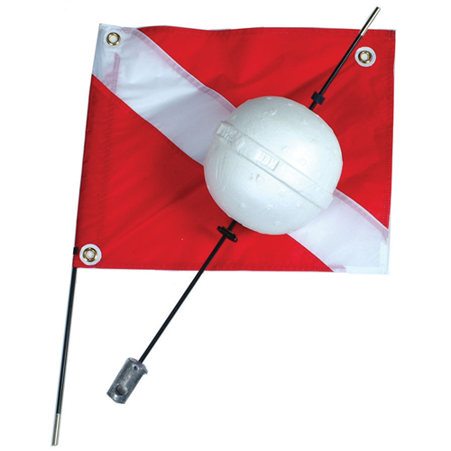 2 Piece Ball Float with Dive Flag